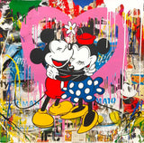 Disney Colourful Mickey Mouse Painting Street Art Canvas Painting Poster and Print Graffiti Art Wall Art Picture Home Decoration