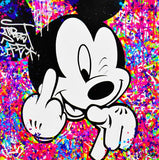 Disney Colourful Mickey Mouse Painting Street Art Canvas Painting Poster and Print Graffiti Art Wall Art Picture Home Decoration