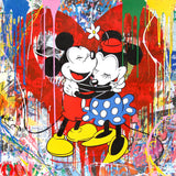 Disney Colourful Mickey Mouse Painting Street Art Canvas Painting Poster and Print Graffiti Art Wall Art Picture Home Decoration